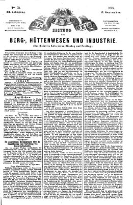 Der Berggeist Freitag 17. September 1875