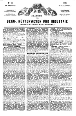 Der Berggeist Freitag 12. November 1875