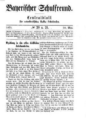 Bayerischer Schulfreund Sonntag 30. Mai 1875