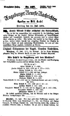 Augsburger neueste Nachrichten Freitag 16. Juli 1875