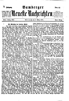 Bamberger neueste Nachrichten Mittwoch 3. März 1875