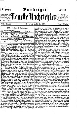 Bamberger neueste Nachrichten Montag 10. Mai 1875