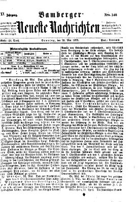 Bamberger neueste Nachrichten Sonntag 23. Mai 1875