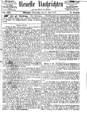 Neueste Nachrichten aus dem Gebiete der Politik (Münchner neueste Nachrichten) Donnerstag 27. Mai 1875