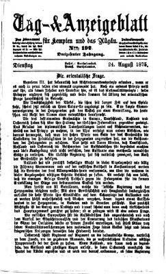 Tag- und Anzeigeblatt für Kempten und das Allgäu Dienstag 24. August 1875