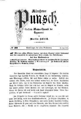 Münchener Punsch Sonntag 26. September 1875