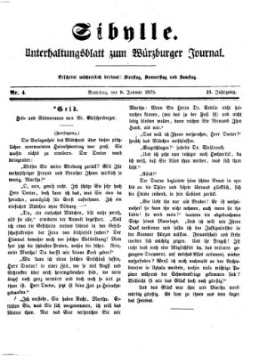 Sibylle (Würzburger Journal) Samstag 9. Januar 1875
