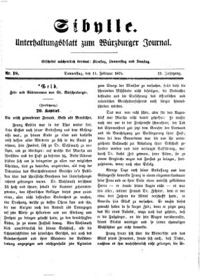 Sibylle (Würzburger Journal) Donnerstag 11. Februar 1875