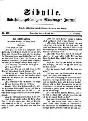 Sibylle (Würzburger Journal) Donnerstag 26. August 1875