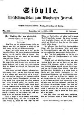 Sibylle (Würzburger Journal) Donnerstag 14. Oktober 1875