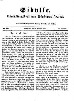Sibylle (Würzburger Journal) Donnerstag 23. Dezember 1875