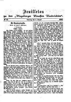 Augsburger neueste Nachrichten Sonntag 6. August 1876