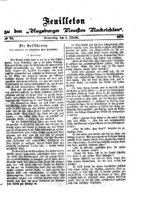 Augsburger neueste Nachrichten Donnerstag 5. Oktober 1876