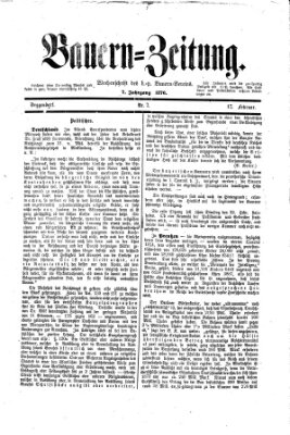 Bauern-Zeitung Donnerstag 17. Februar 1876