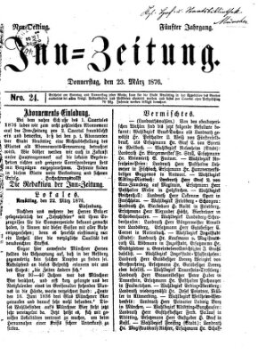 Inn-Zeitung Donnerstag 23. März 1876