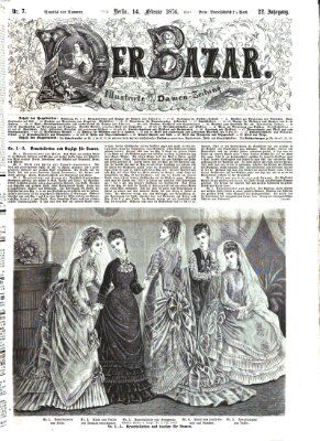 Der Bazar Montag 14. Februar 1876