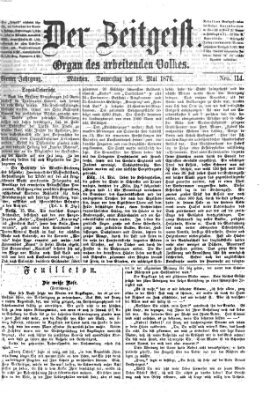Der Zeitgeist Donnerstag 18. Mai 1876