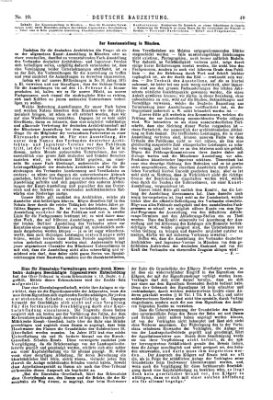 Deutsche Bauzeitung 〈Berlin〉 Mittwoch 2. Februar 1876