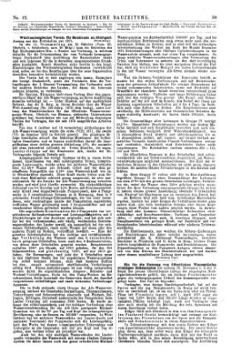 Deutsche Bauzeitung 〈Berlin〉 Mittwoch 9. Februar 1876