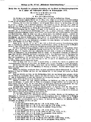 Münchener Gemeinde-Zeitung Sonntag 20. August 1876
