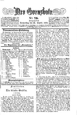 Der Grenzbote Donnerstag 28. September 1876