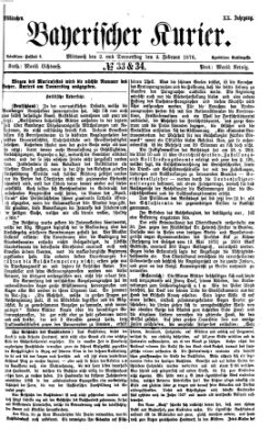 Bayerischer Kurier Mittwoch 2. Februar 1876