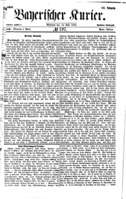 Bayerischer Kurier Mittwoch 19. Juli 1876