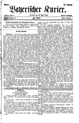 Bayerischer Kurier Samstag 29. Juli 1876
