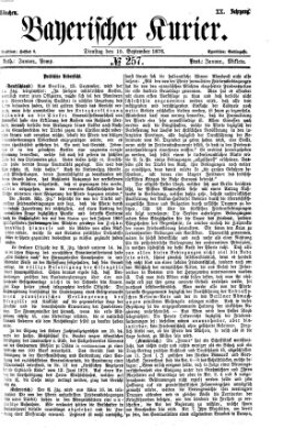 Bayerischer Kurier Dienstag 19. September 1876