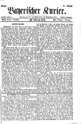 Bayerischer Kurier Montag 25. September 1876
