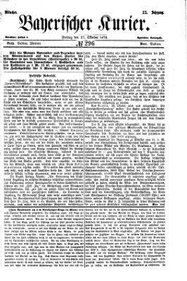 Bayerischer Kurier Freitag 27. Oktober 1876