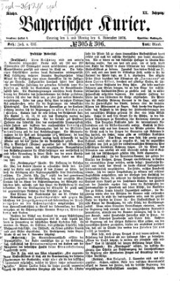 Bayerischer Kurier Sonntag 5. November 1876