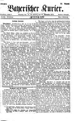 Bayerischer Kurier Sonntag 19. November 1876