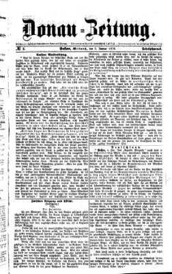 Donau-Zeitung Mittwoch 5. Januar 1876