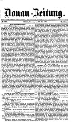 Donau-Zeitung Sonntag 23. Juli 1876
