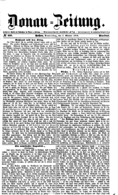 Donau-Zeitung Donnerstag 5. Oktober 1876