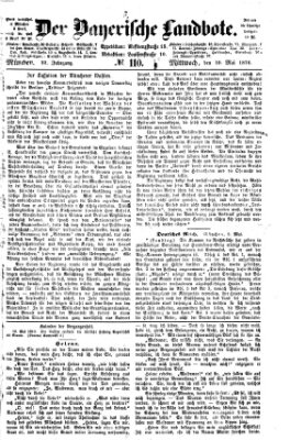Der Bayerische Landbote Mittwoch 10. Mai 1876
