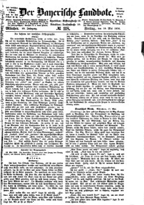 Der Bayerische Landbote Freitag 19. Mai 1876