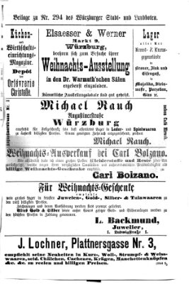 Würzburger Stadt- und Landbote Samstag 9. Dezember 1876