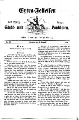 Extra-Felleisen (Würzburger Stadt- und Landbote) Sonntag 6. August 1876