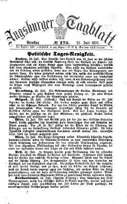Augsburger Tagblatt Dienstag 25. Juli 1876