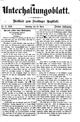 Freisinger Tagblatt (Freisinger Wochenblatt) Sonntag 23. April 1876