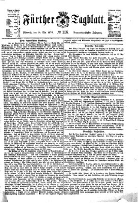 Fürther Tagblatt Mittwoch 10. Mai 1876