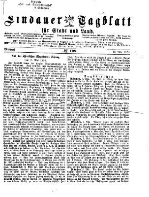Lindauer Tagblatt für Stadt und Land Mittwoch 10. Mai 1876