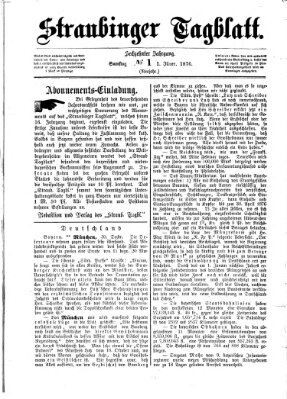 Straubinger Tagblatt Samstag 1. Januar 1876