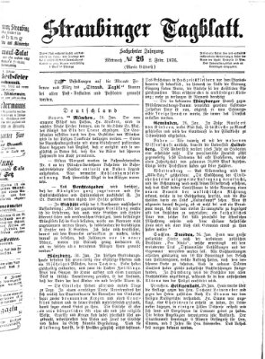Straubinger Tagblatt Mittwoch 2. Februar 1876
