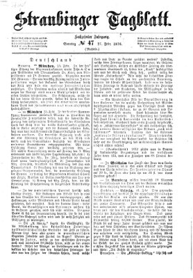 Straubinger Tagblatt Sonntag 27. Februar 1876