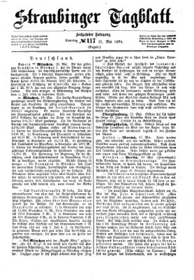 Straubinger Tagblatt Sonntag 21. Mai 1876