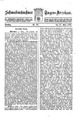 Schwabmünchner Tages-Anzeiger Samstag 11. März 1876