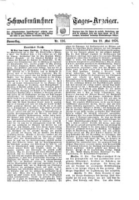 Schwabmünchner Tages-Anzeiger Donnerstag 18. Mai 1876